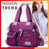 Túi xách nữ túi du lịch 10 ngăn siêu bền size 35cm rộng để đồ thoải mái có dây đeo chéo tiện lợi túi vải đeo chéo TX41