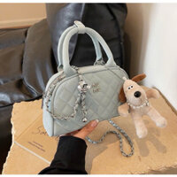 Túi xách nữ Túi trống hến MIUMIU ảnh chụp thật tặng kèm charm cún