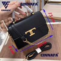 Túi xách Nữ, Túi Xách Nữ Đeo Chéo, Khoác Vai, Kẹp Nách 3 ngăn khoá T Đa Năng Cinnafa