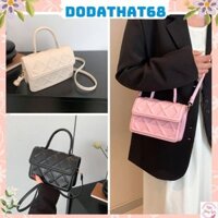 Túi xách nữ xách tay đeo chéo 1 quai in phồng thời trang đi chơi, dạo phố dáng xinh phong cách trẻ trung Dodathat68 878