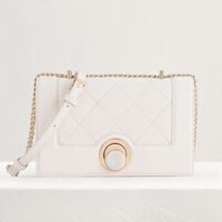 Túi Xách Pedro Quilted Shoulder Bag Màu Trắng
