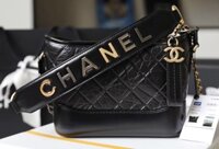 Túi Xách Siêu Cấp Chanel Gabrielle Nữ Màu Đen 20cm