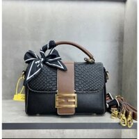 Túi Xách Siêu Phẩm Đen 118 ( Tặng kèm khăn lụa)