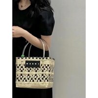 Túi Xách Sức Chứa Lớn Màu Xanh Dương Thủ Công Mẫu Mới 2023 Dành Cho Nữ