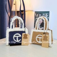 túi xách tay + đeo chéo nữ 17cm * 7cm* 15cm Tel far ugg bản viền lông đủ màu