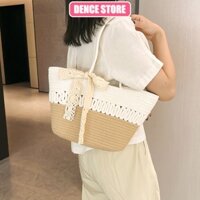 Túi xách tay đeo vai thổ cẩm du lịch đi biển phong cách thời trang vintage cao cấp