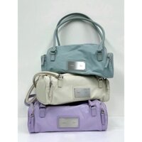 Túi xách tay matinkim hàng hiệu thích hợp Hàn Quốc Túi nữ lMK kim loại đơn giản dễ phối màu da bò Boston