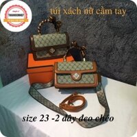 Túi xách tay nữ đeo chéo dây bản to thời trang sang trọng phong cách hàn quốc Tặng kèm khăn quấn nơ