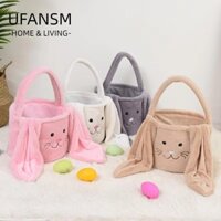 Túi xách thỏ UFASM, Giỏ đựng kẹo trứng dung tích lớn Túi đựng thỏ Phục sinh, Trang trí tiệc Phục sinh vui vẻ dễ thương Tai dài sang trọng Túi lưu trữ đáng yêu Quà tặng tiệc trẻ em