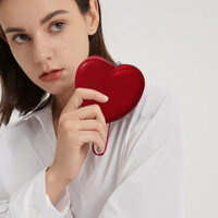 Túi xách thời trang hình tình yêu Túi xách nữ Hàn Quốc Ví da Mini Túi đựng tiền xu