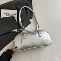 Túi xách thời trang kẹp nách túi xách màu bạc độc lạ 6781