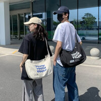 Túi xách tote thỏ canvas vừa A4 đeo vai đeo chéo 3D có khoá kéo thời trang xinh xắn mùa hè Diomi