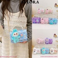 Túi xách trẻ em AULORA, Túi đeo chéo dung tích lớn Labububu, Túi đeo vai di động nàng tiên cá POP MART Nữ