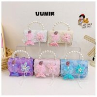 Túi xách trẻ em UUMIR, Túi đeo chéo dung tích lớn Labububu, Túi đeo vai di động nàng tiên cá hoạt hình POP MART dành cho nữ