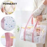 Túi xách trong suốt PENEAKY PVC, Túi Tote Ngôi sao năm cánh Sequins Túi bơi tiện lợi, Túi mua sắm có thể tái sử dụng Túi du lịch dung tích lớn
