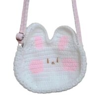 túi xách túi đeo chéo hình con thỏ bằng len Bag Nữ