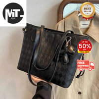 túi xách, túi tote, túi đeo chéo da tổng kèm móc khoá xinh hợp phong cách hàn quốc