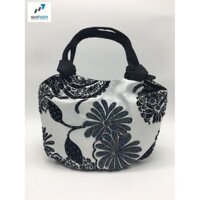 Túi xách vải bố kết cườm