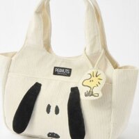 Túi xách vải nhung Snoopy dành cho nữ sinh Túi xách mẹ dung tích lớn