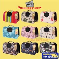Túi xách vận chuyển mèo chó tiện lợi gấp gọn dễ dàng chất liệu thoáng khí