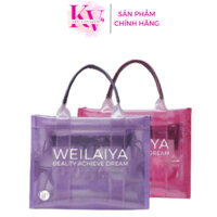 Túi xách Weilaiya nữ, túi xách Weilaiya nhựa trong suốt Tote bag lưới thời trang đa năng