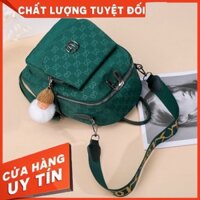 TÚI XÁCH- XIMOLY balo nữ quảng châu in chìm tặng kèm móc treo