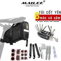 Túi Xe Đạp gắn cốt yên BS-067 sẵn dụng cụ vá săm lốp xe đạp mini nhiều món, lắp đặt dễ dàng, dung tích 1 Lít - Mai Lee