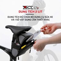 Túi Xe Đạp ZDK S7,Túi Gắn Sau Yên Xe Đạp Thể Thao,Túi Treo Cốt Yên Có Pass Gắn Đèn-không bao gồm đèn