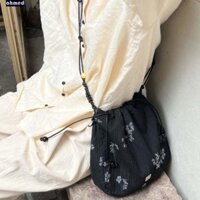 Túi xô dây rút hoa AHMED, Túi xách phong cách Trung Quốc mới Túi đeo chéo thêu, Ví đựng tiền xu hoa dễ thương Túi nhỏ Quà tặng