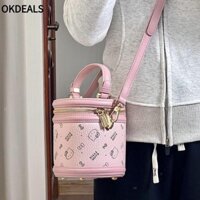 Túi xô OKDEALS Hello Kitty, Túi đeo chéo nữ in hình cổ điển tinh tế, Ví đựng tiền xu cao cấp PU
