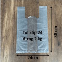 Túi xốp trắng 24 x 38 cm – Túi đựng 2 Kg