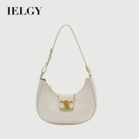 Túi yên ngựa màu đen dành cho nữ Ielgy Túi lưỡi liềm Túi đeo vai nách