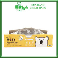 Túi Zip Đa Năng MOBY Hộp 24 cái Túi 2 Lớp Dây Kéo Túi Kéo Tiện Lợi Có Thể Mở Rộng Đáy Kitty's Shop