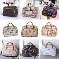 Túi Zip du lịch BABAIL, Túi xách hành lý chống thấm nước in hình, Túi xách thoáng khí có khóa kéo chống mài mòn lớn