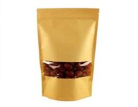 Túi zip giấy kraft cửa sổ 10cm