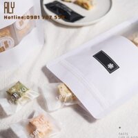 Túi Zip Giấy Kraft Trắng 15x22 - Set 50 Túi Zipper Có Cửa Sổ Tràn Viền Phủ PE 3 Mặt Chống Thấm - GIÁ GỐC _ALY