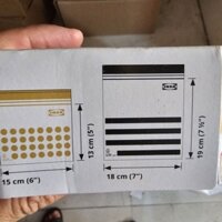 TÚI ZIP IKEA IStad 0.4 và 1 lít ĐEN _ VÀNG mới