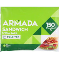 TÚI ZIP KÍN Armada Plastic Bags Sandwich (size S / M), NO Added BPA, Microwave Defrost, Freezer Safe