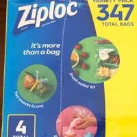 Túi Ziploc nhiều size (347 túi)
