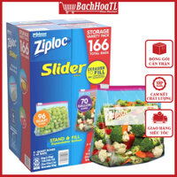 Túi Ziploc Slider 2in1 Storage Bag Variety Pack 166 túi (Hộp)