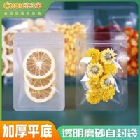 Túi Ziplock Mờ Niêm Phong Trong Suốt Kẹp Dây Kéo Túi Hoa Quả Trà Thực Phẩm Bao Bì Túi Nếm Túi Phụ Đóng Gói Túi