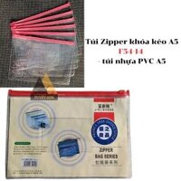 Túi Zipper khóa kéo A5 F54-14 - túi nhựa PVC A5