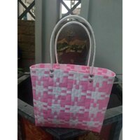 Túi/giỏ/làn nhựa đi chợ, đi chơi, đi biển được làm từ dây nhựa mềm cao cấp