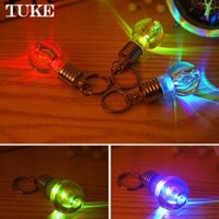 TUKE Đèn Pin LED Bóng Đèn Mini Nhiều Màu Sắc Móc Chìa Khóa Móc Khóa Đèn Trong Suốt Móc Khóa Đèn Pin