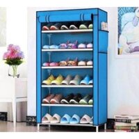 Tủ[kệ] đựng giày 6 tầng có màn che chống bụi tháo rời[sale]