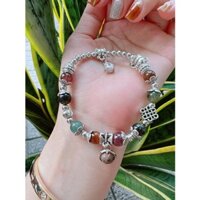 Tumalin Phối Charm Bạc Thái Freesize Ôm Theo Tay