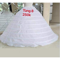tùng 8 tầng làm phồng váy cưới, tùng váy cưới