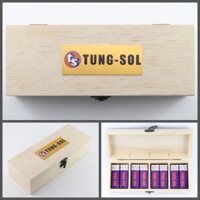 Tung-sol Hộp gỗ lưu trữ ống chân không + 8 hộp miễn phí cho 12AX7 12AU7 12AT7