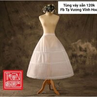 Tùng váy 3 tầng eo chun phối Hanbok hoặc lolita hàng new có sẵn