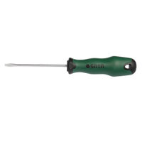 Tuốc nơ vít dẹp 8x150mm có từ tính Đen -Xanh - 63416 SATA